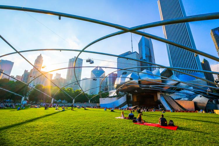 millennium park in summer