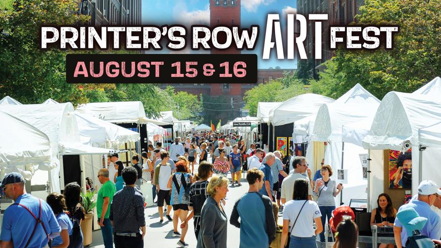 Browse nearly 100 artists, live music and unique finds at Chicago's Printer's Row Art Fest, Aug. 15-16, in the South Loop.
