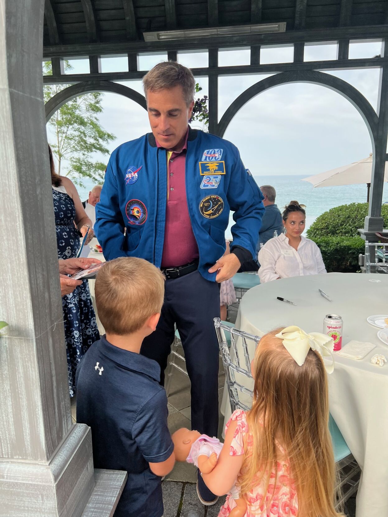 Captain Cassidy made a lot of new friends that day.  (Author photo)