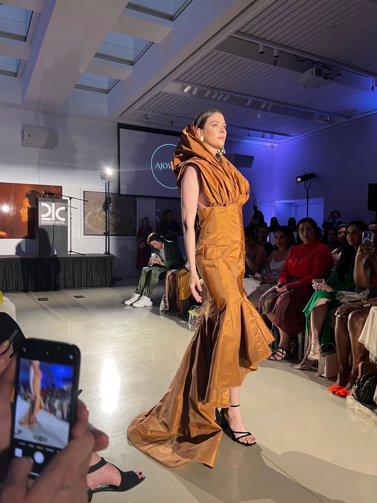 Dramatic gown by Ajovang.