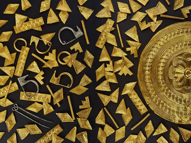 Gold pieces of an Illyrian woman, Serbia.