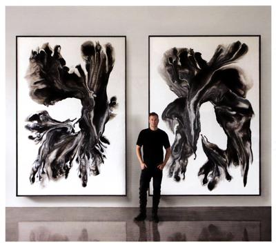 The work of artist Lonney White, pictured here, will be included in the River North Design District's Gallery Walk.