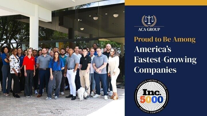 ACA Group is proud and honored to join the Inc. 5000