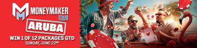 We're guaranteeing 12 prize packages, each worth $3,700, so you can take your shot at glory in the $300,000 GTD Main Event of the Caribbean Poker Series.