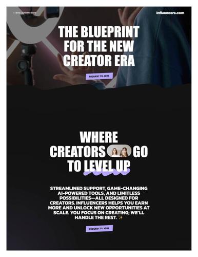 Influencers.com Homepage