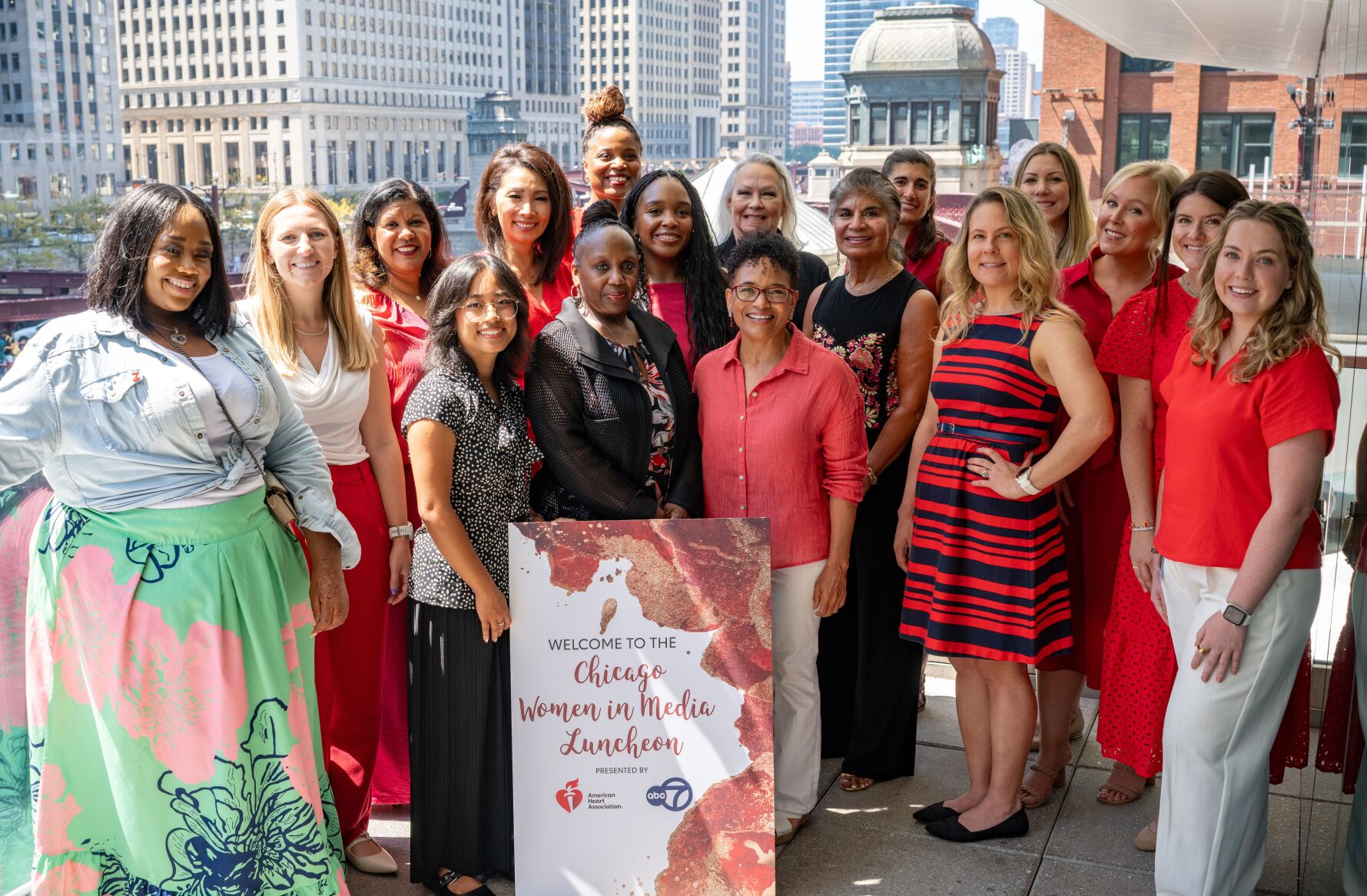 Chicago Women in Media luncheon at RPM Seafood to raise awareness about heart health. (Photo by Jennifer Valdes Echiburu)
