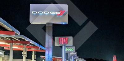 Front Signs Presents City of Lancaster Auto Mall Outdoor Pylons Project