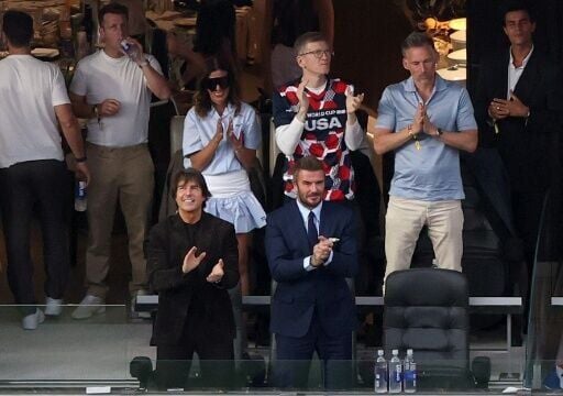 Screen legend Tom Cruise and former England captain David Beckham were among a firmament of stars who were at the first US game of the 2026 World Cup