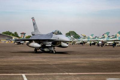 53-plane elephant walk at Kadena air base showcases U.S. military might