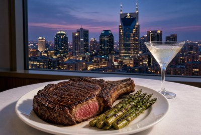Chicago's iconic Gibsons Bar & Steakhouse is expanding to Nashville in spring 2028, marking its first location outside Illinois at 414 Union Street. (AI generated image)