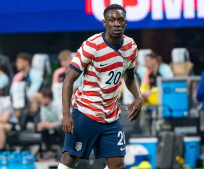 Folarin Balogun during USMNT v Belgium on March 28 2026. (Wikimedia Commons photo)