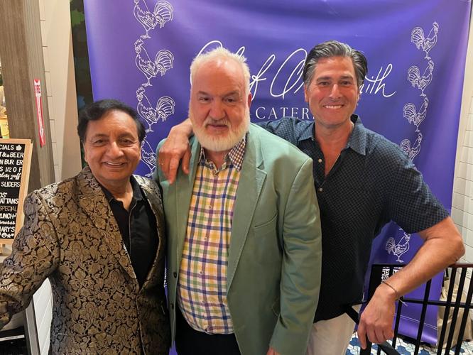 Chef Art Smith and longtime partners Naushab Ahmed and Manolis Alpogianis, announced the opening of Chef Art Smith Catering Company during a party at his Reunion restaurant on Navy Pier. (Photo Candace Jordan)