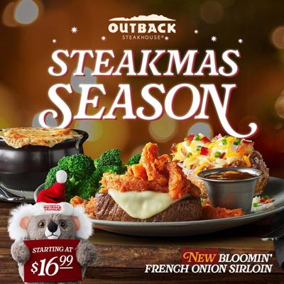 Outback Steakhouse Decks the Halls with the Return of Steakmas and its Mischievous Koala on the Walla