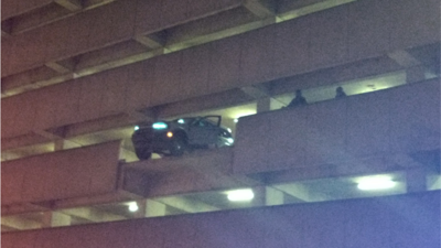 Union parking garage crash