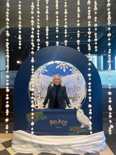 Fans can pose inside a snow globe at The Harry Potter Shop, 676 N. Michigan Ave.