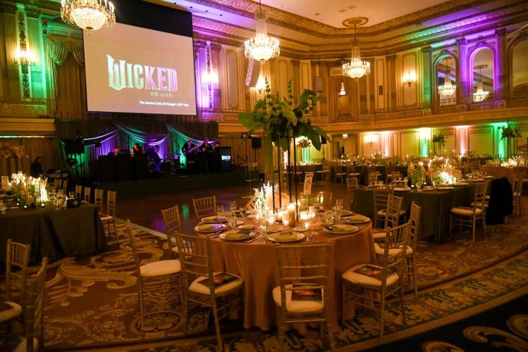 The Service Club's "Wicked for Good" Gala was held in the elegant Grand Ballroom of the Palmer House Hilton. (Nunu Zomot photo)