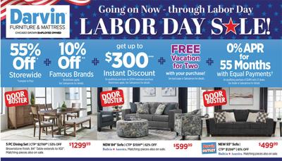 Shop Darvin’s Labor Day Sale through Sept. 7 for up to 55% off, special financing and a chance to score a Las Vegas, Orlando or cruise getaway.