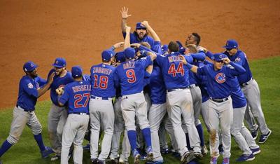 Chicago Cubs celebrate in 2016. (Photo | Arturo Pardavila III / Wikimedia Commons / CC BY 2.0)