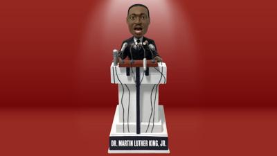 Dr. Martin Luther King Jr. bobblehead commemorates his "I Have a Dream" speech.