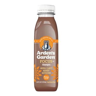 "FOCUS+": "Arden's Garden new functional beverage, FOCUS+™️in an 8oz bottle"