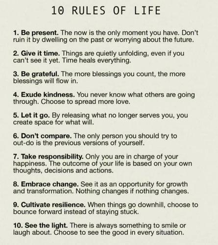 Mark Olley and Grayson share "Rules of Life."