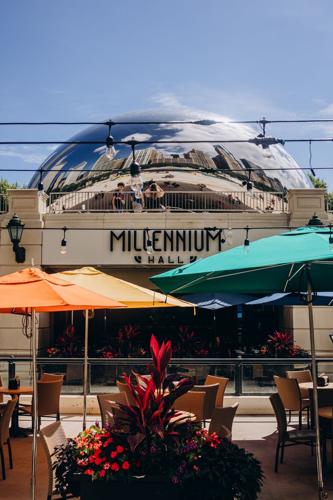 Millennium Hall, a food and entertainment venue, in Millennium Park. (Photo courtesy of NASCAR)