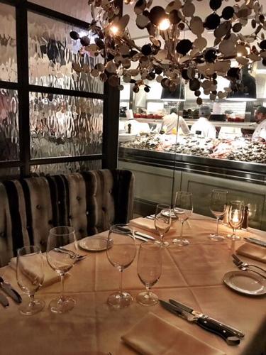 The coveted, cozy booth across from the open kitchen. (Candace Jordan photo)