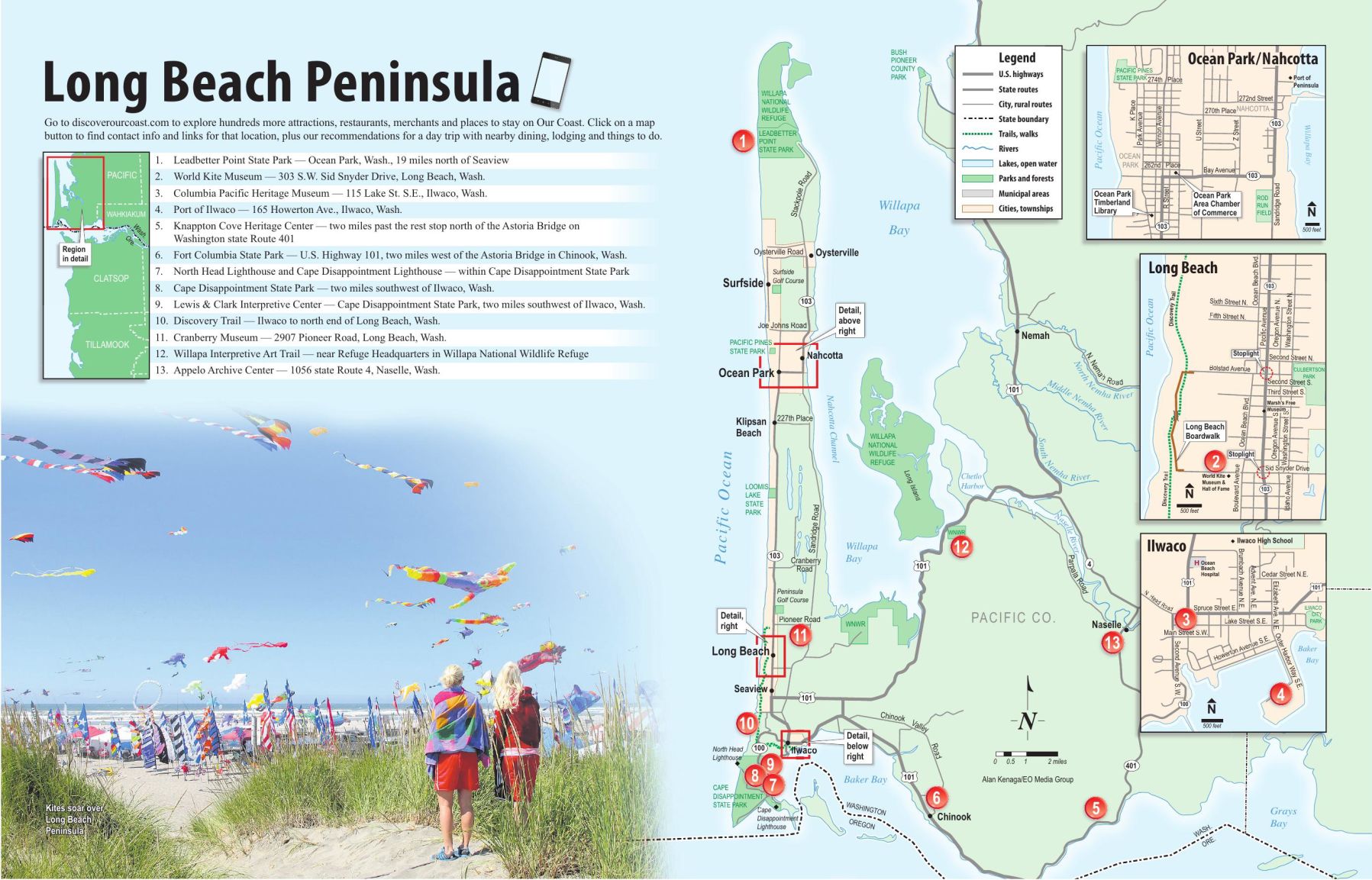 Comprehensive Guide to the Map of Long Beach Peninsula, Washington