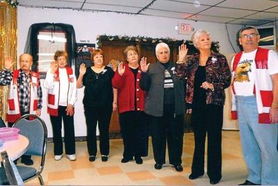 New officers elected by Retired Eagles Auxiliary Club