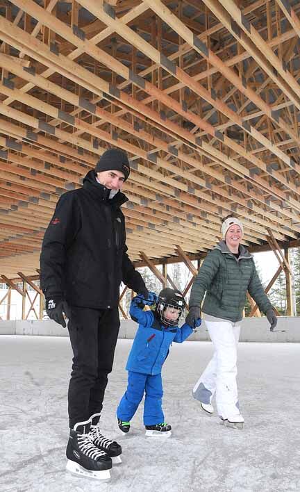 Afternoon at the new rink