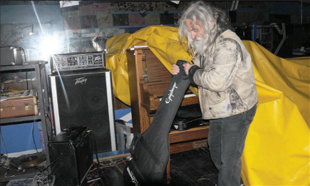 underground gym chroniclejournal them tarps thunder panetta removes instruments musical dry safe owner peter thanks bay