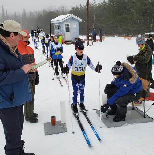Skiers brave wet conditions