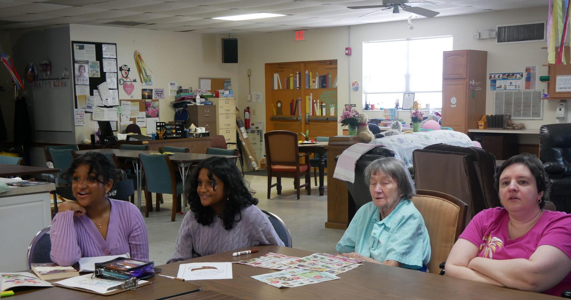High school students volunteer with elderly with dementia - Vimarsana News