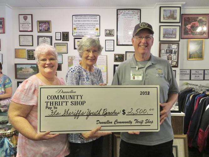 Dunnellon Community Thrift Shop gives to Michelleogram, Sheriff’s