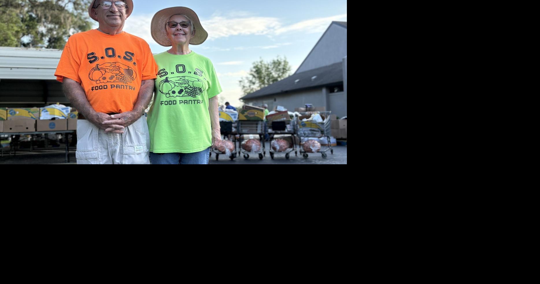 Passing the clipboard: After decades of service, Jim and Amy Gilbert stepping back from weekly SOS food distributions