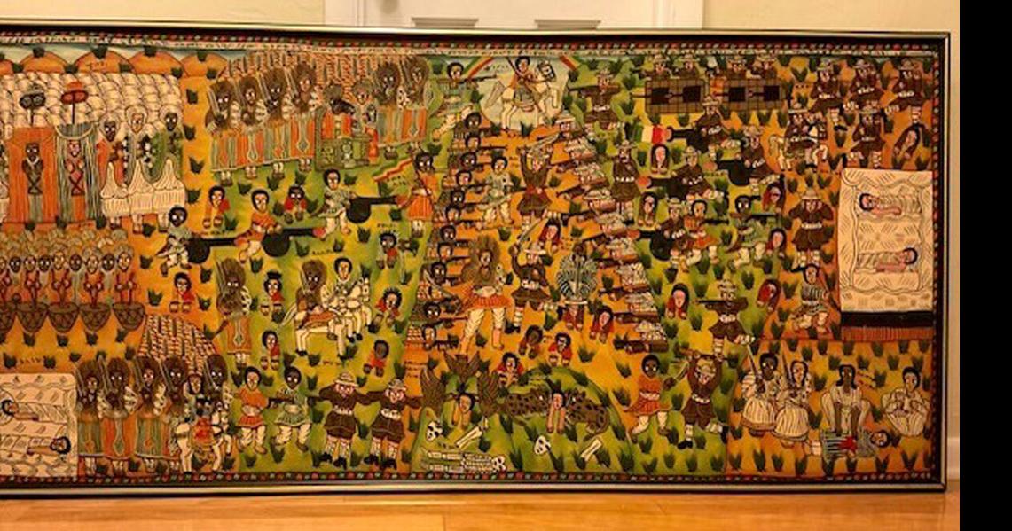 Sikorski's Attic: Ethiopian oil painting could be of interest in Folk Art collections