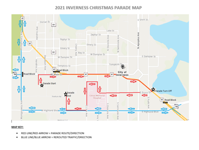 Inverness Christmas Parade 2022 Road Closures And Detours For Inverness Christmas Parade | Local News |  Chronicleonline.com