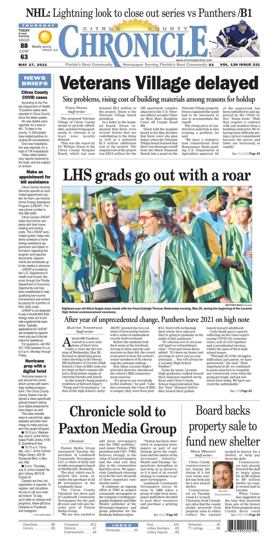 Citrus County Chronicle May 27, 2021 eedition Eedition