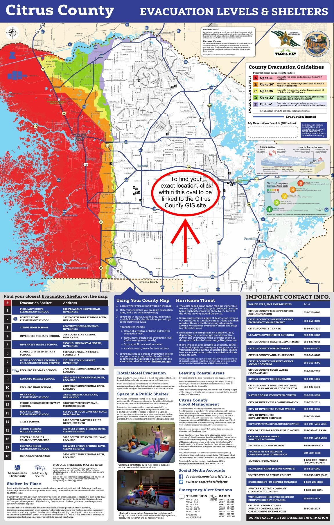 Citrus County evacuation map | Hurricane Guide | chronicleonline.com