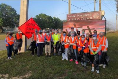 Good Shepherd Lutheran cleans highway