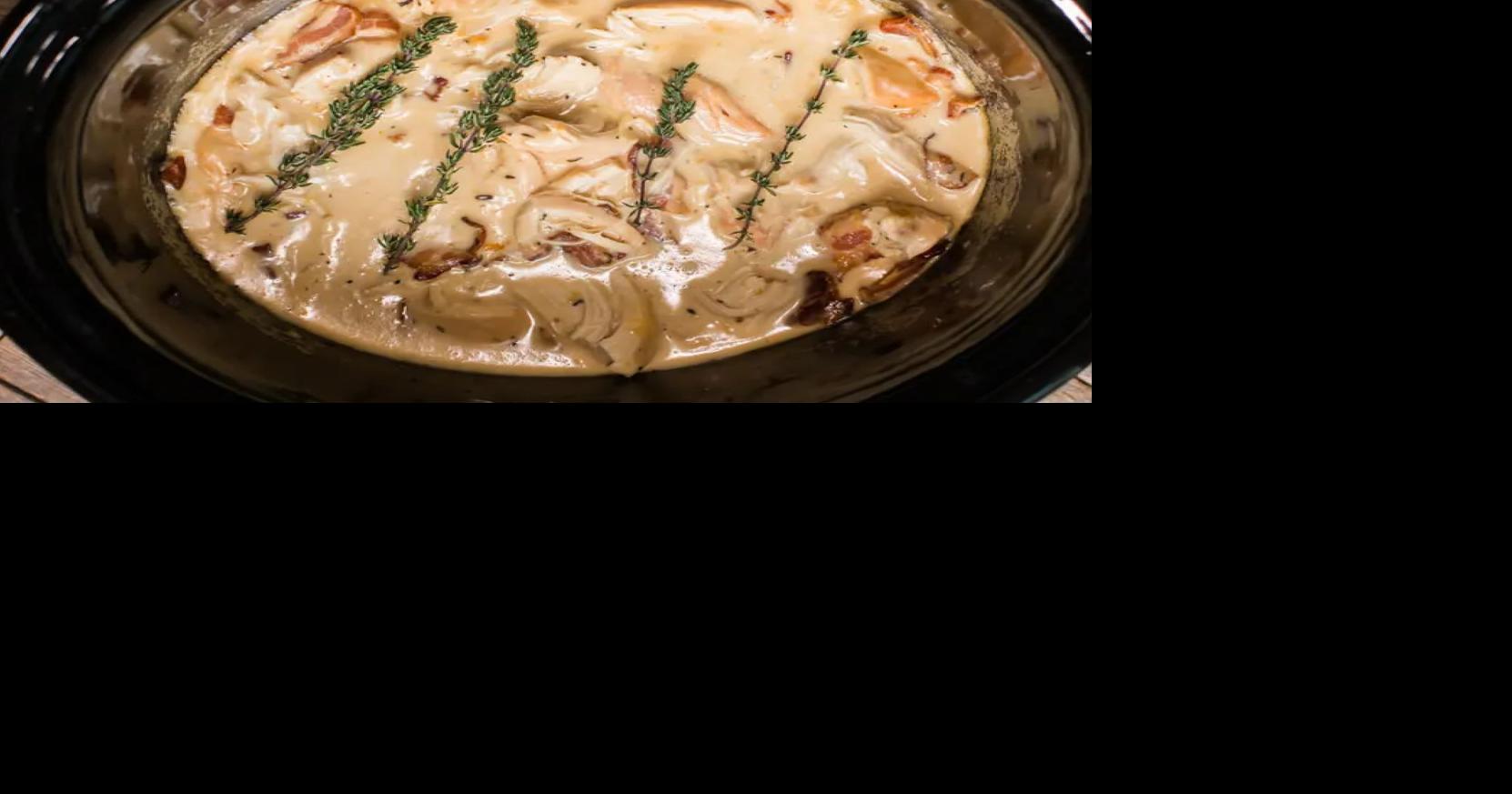Slow Cooker Chicken with Bacon Gravy Entree