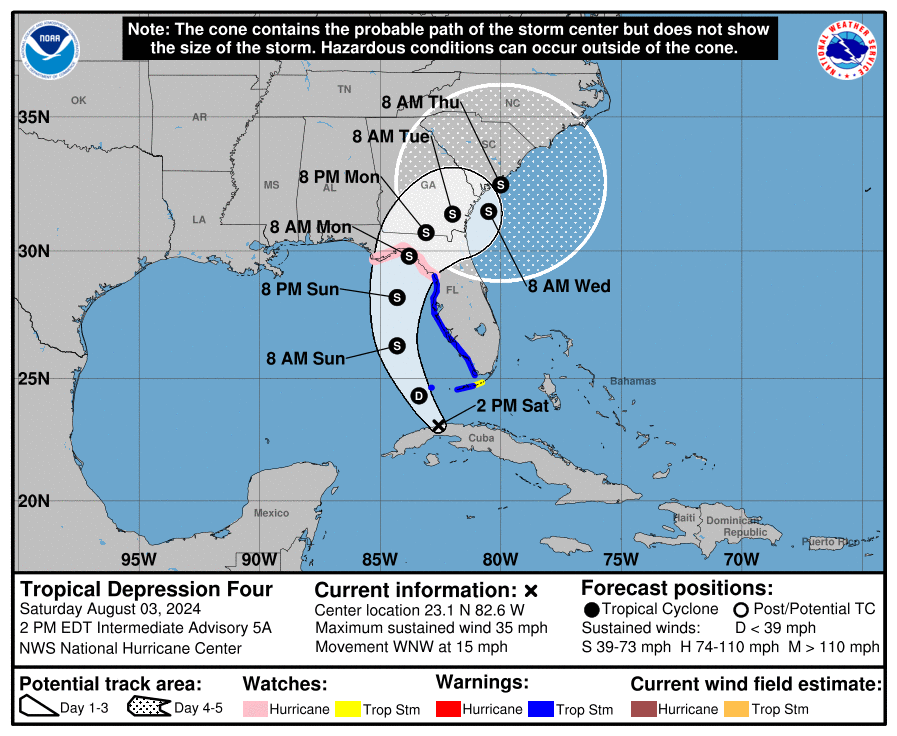UPDATE: County issues mandatory evacuations for those west of U.S. 19 ...