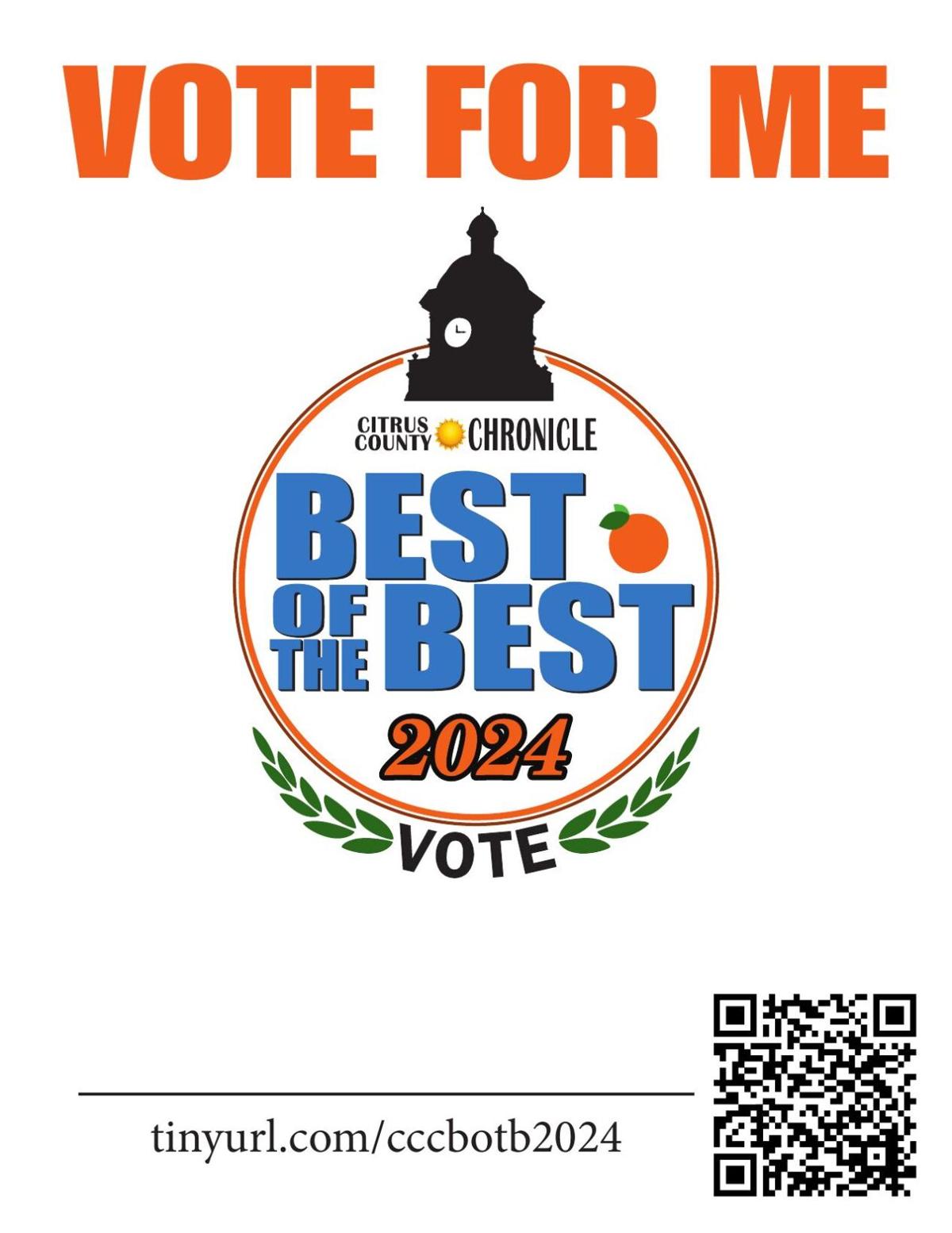 Best of the Best 2025 Vote for me Poster 8.5 x 11 Best of the Best 2025