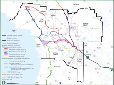 Turnpike Proposal Map