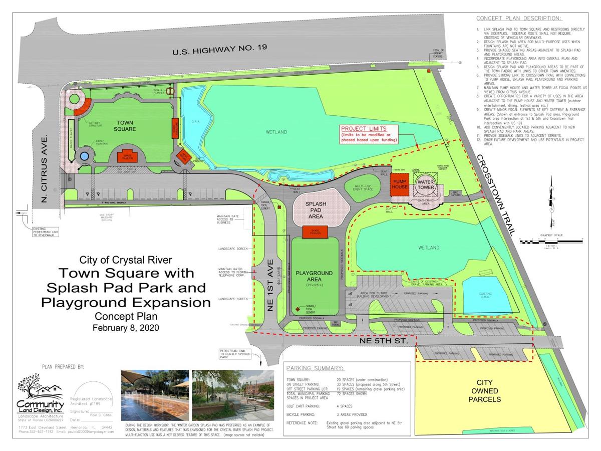 Crystal River Town Square Splash Pad Playground Plan Local News Chronicleonline Com