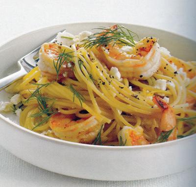 CC Spaghetti with shrimp