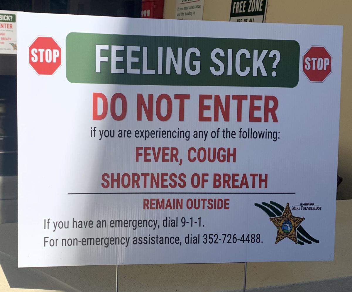 Ccso Covid 19 Warning Sign Coronavirus Chronicleonline Com