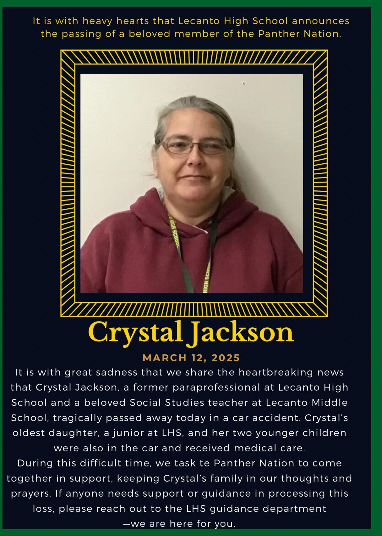 Community grieves loss of two Citrus educators in single day Local