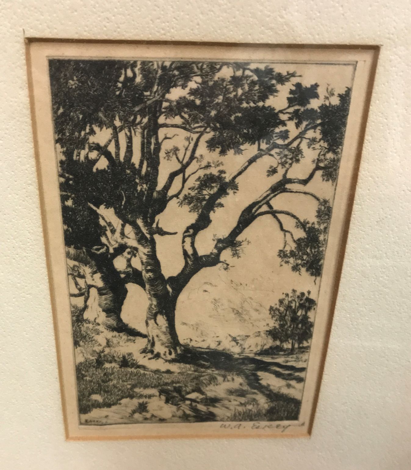 Original Etching Was Done By An Early 20th Century Artist | Real Estate ...