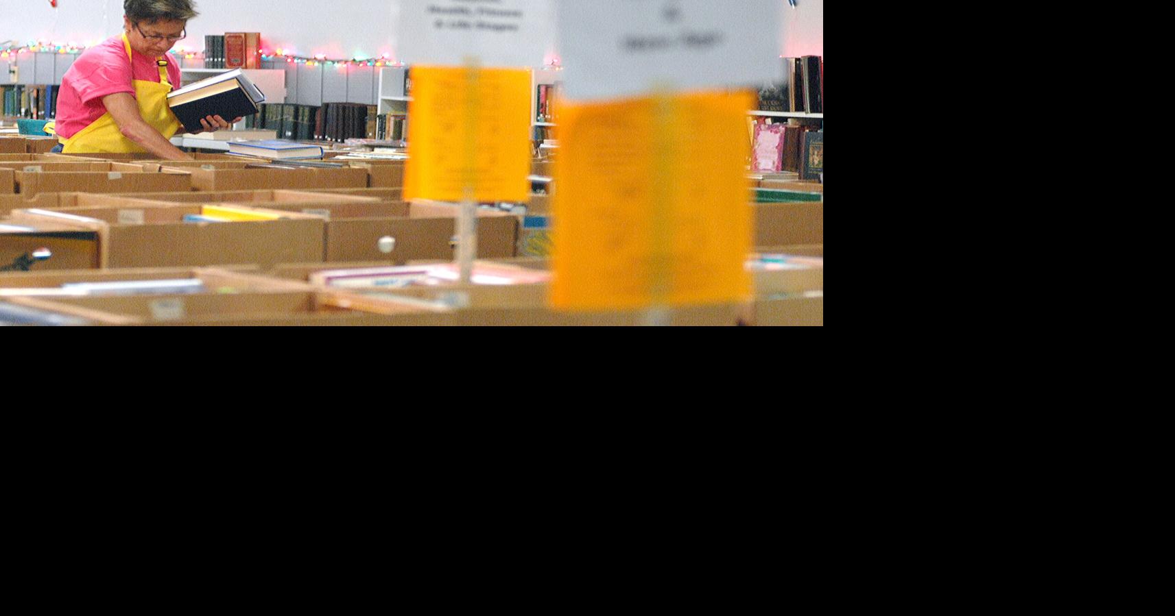 Friends of the Citrus County Library System set up for mega biannual